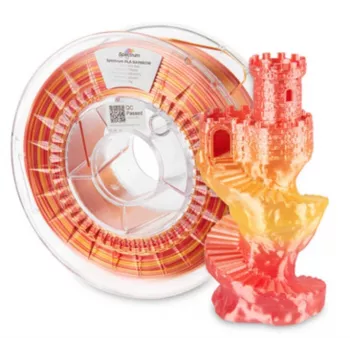 Spectrum Filament PLA SILK Rainbow Fire Red 1,75mm 1kg (81017)