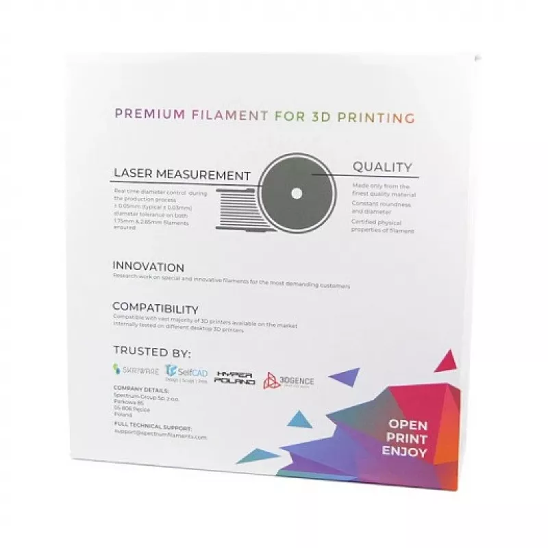 Spectrum PLA Premium 3D Filament 1.75mm Silver Star 1kg