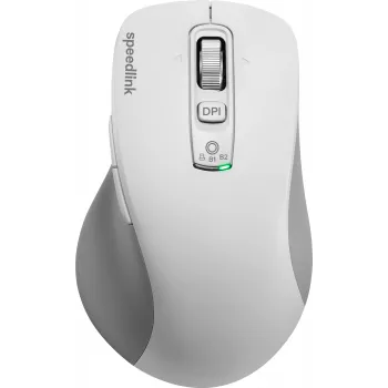 SPEEDLINK VELORA Įkraunama belaidė pelė, Bluetooth & 2.4 GHz, Smart Flying Scroll Wheel, balta SL-630310-WT