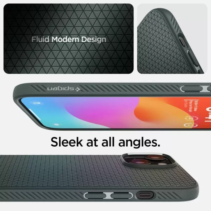 Spigen Liquid Air Dėklas, skirtas iPhone 15 - Abyss Green
