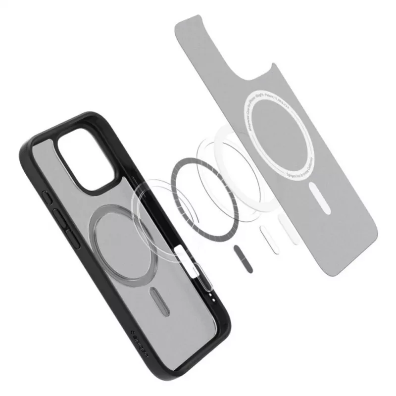 Spigen Ultra Hybrid Mag Case su MagSafe, skirtas iPhone 16 Pro - Juoda