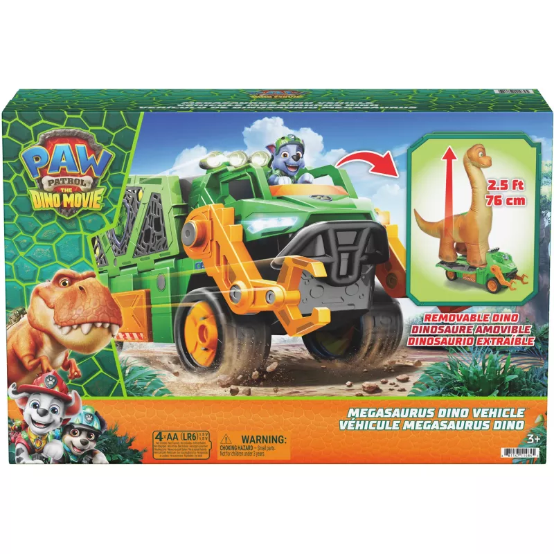 SPINMASTER Paw Patrol Dino Rescue Rocky's Megasaurus Transport Vehicle