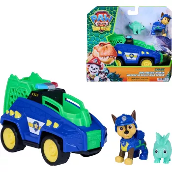 SPINMASTER Paw Patrol: The Dino Movie - Chase's Dino Rescue Cruiser