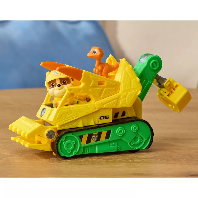 SPINMASTER Paw Patrol: The Dino Movie - Rubble's Dino Rescue Bulldozer