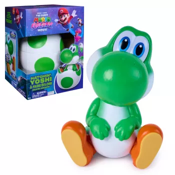 SPINMASTER Super Mario Galaxy Movie - Hatchin' Yoshi Plush Toy