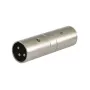 SSQ HA13 SS-1853 Adapter XLR vyriškas - XLR vyriškas chromuotas