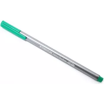 STAEDTLER triplus Fineliner 334-5 žalias 0,3 mm trikampio formos korpusas DRY SAFE išplaunamas