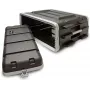 Stagg ABS 4U Rack Case - 19 colių ABS Rackmount skrydžio dėžutė su priekiniu ir galiniu dangčiais