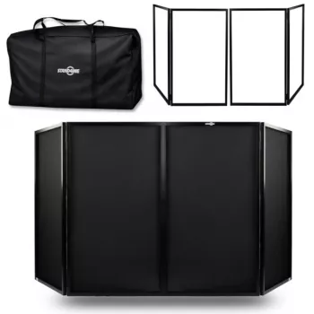 STAND4ME DJ PARAWAN COMPACT BK SET 4-panelių DJ fasadas juodas