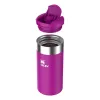 STANLEY 1913 AeroLight Transit Mug 0,35L violetinė - Thermos dvigubų sienelių vakuuminė izoliuota kelioninė puodelis, nesandarus DrinkLock dangtelis, 6h karštas / 12h šaltas, itin lengvas nerūdijantis plienas