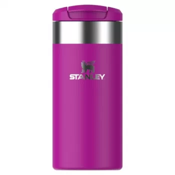 STANLEY 1913 AeroLight Transit Mug 0,35L violetinė - Thermos dvigubų sienelių vakuuminė izoliuota kelioninė puodelis, nesandarus DrinkLock dangtelis, 6h karštas / 12h šaltas, itin lengvas nerūdijantis plienas