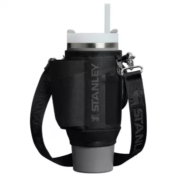STANLEY nešiojimo dėklas „The All-Day Quencher“ termo puodeliui su šiaudeliu 1,18L juodas