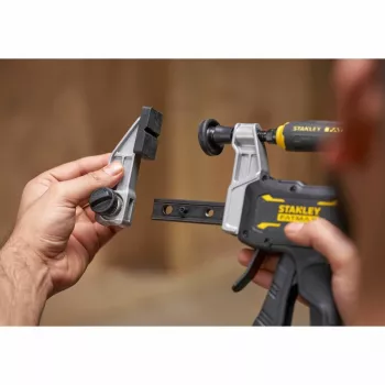 STANLEY FATMAX FMHT83008-0 Sunkiojo naudojimo F tipo spaustuvas 460 mm su greito atleidimo mechanizmu, juoda/pilka/geltona