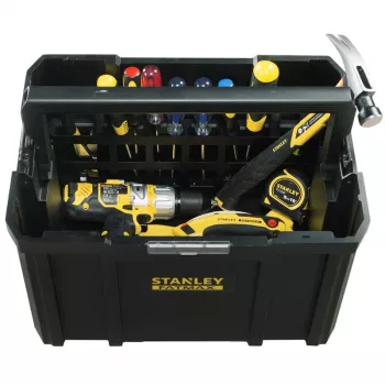 STANLEY FMST1-75794 TSTAK gili įrankių dėžė su padėklu, 23 l, juoda/geltona