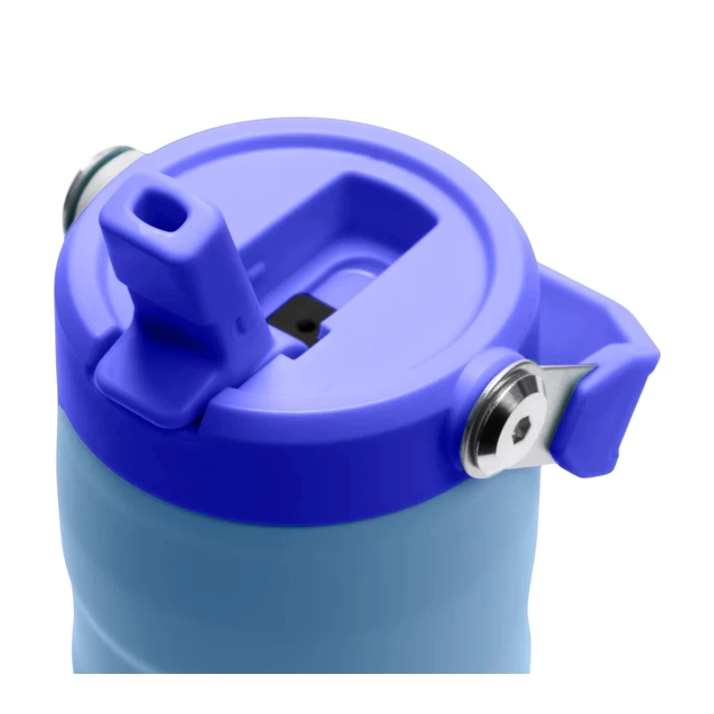 STANLEY IceFlow Bottle Flip Straw 2.0 0,47L šviesiai mėlyna termo gertuvė su šiaudeliu