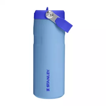 STANLEY IceFlow Bottle Flip Straw 2.0 0,47L šviesiai mėlyna termo gertuvė su šiaudeliu