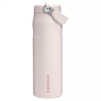 STANLEY IceFlow Bottle Flip Straw 2.0 0,71 l šviesiai rožinė (Guava) – 24oz daugkartinio naudojimo nerūdijančio plieno vandens butelis su atlenkiamu šiaudeliu, dvigubos sienelės vakuuminė izoliacija, nepralaidus, be BPA, galima plauti indaplovėje