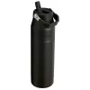 STANLEY IceFlow Bottle Flip Straw 2.0 1,06L juodas termosas su šiaudeliu