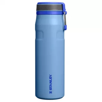 STANLEY IceFlow Bottle Twist Flip 0,71 l šviesiai mėlyna vakuuminė izoliuota nerūdijančio plieno vandens gertuvė su šiaudeliu