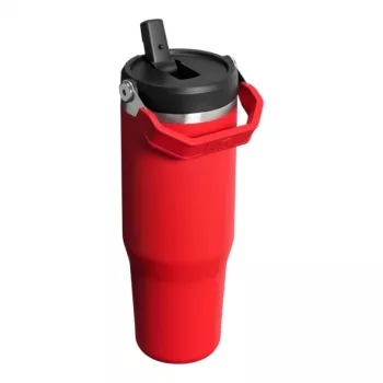 STANLEY IceFlow Flip Straw 2.0 termosas 0,89L tamsiai raudonas