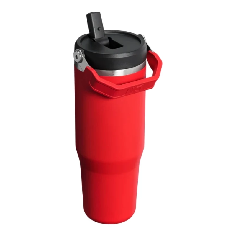 STANLEY IceFlow Flip Straw 2.0 termosas 0,89L tamsiai raudonas