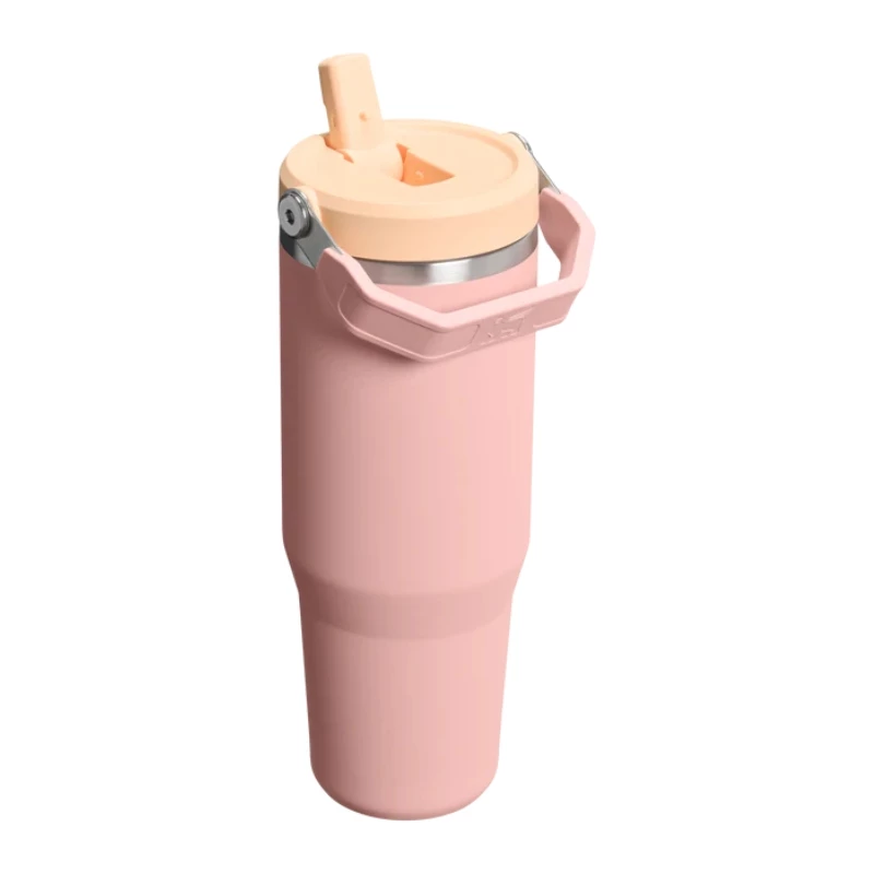 STANLEY IceFlow Flip Straw 2.0 termosas 0,89 l persikų rožinės spalvos