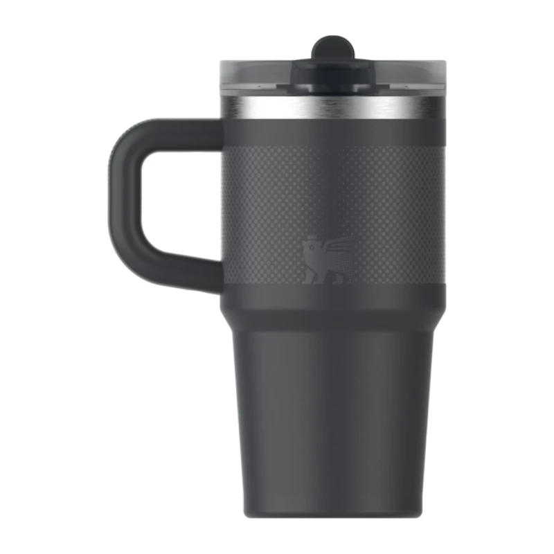 STANLEY Quencher ProTour Flip Straw termosas 0,59 l juodas su šiaudeliu