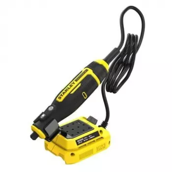 STANLEY SFMCE030B-XJ Mini šlifuoklis 130W kintamo greičio rotacinis įrankis su 25 priedais ir lanksčiu velenu