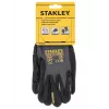 Stanley SY510L-QS Darbo pirštinės, dydis L (9) - sintetinės odos delnas, spandekso nugara, neopreno rankogalis, EN 388 sertifikuota, juoda/geltona