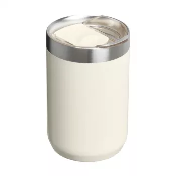 STANLEY The Everyday stovyklavietės puodelis 0,35 l blizgus kreminis emaliuotas plienas
