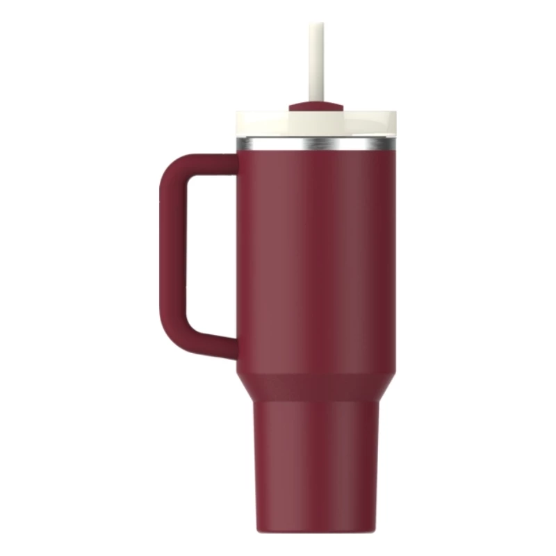 STANLEY The Quencher H2.0 FlowState termosas 1,18 l su šiaudeliu, tamsiai raudonas