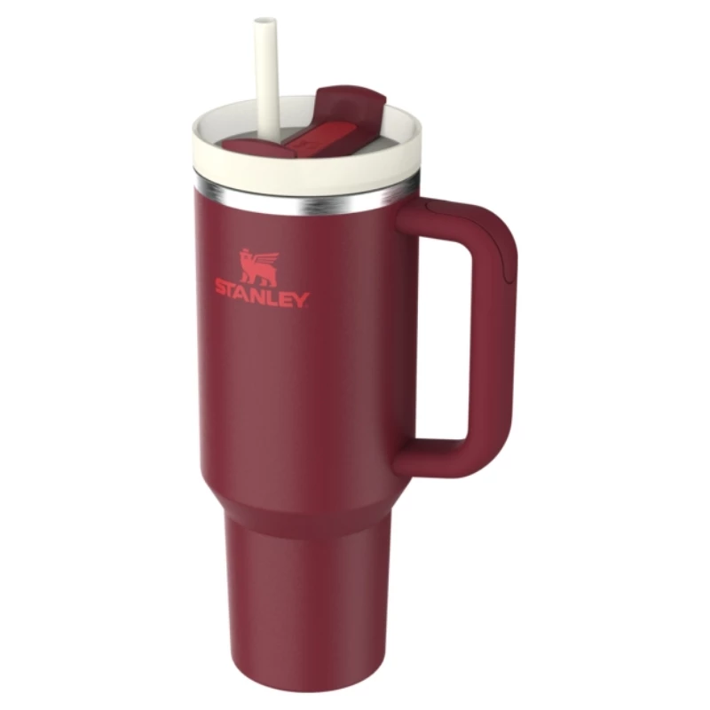 STANLEY The Quencher H2.0 FlowState termosas 1,18 l su šiaudeliu, tamsiai raudonas