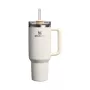STANLEY The Quencher H2.0 Fluted Tumbler 1,18L blizgus kreminis su šiaudeliu
