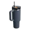 STANLEY The Quencher H2.O FlowState Tumbler 1,18L pilkas termosas su šiaudeliu