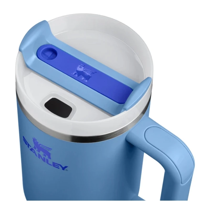 STANLEY The Quencher H2.O FlowState gėrimų indas 1,18L šviesiai mėlynas su šiaudeliu
