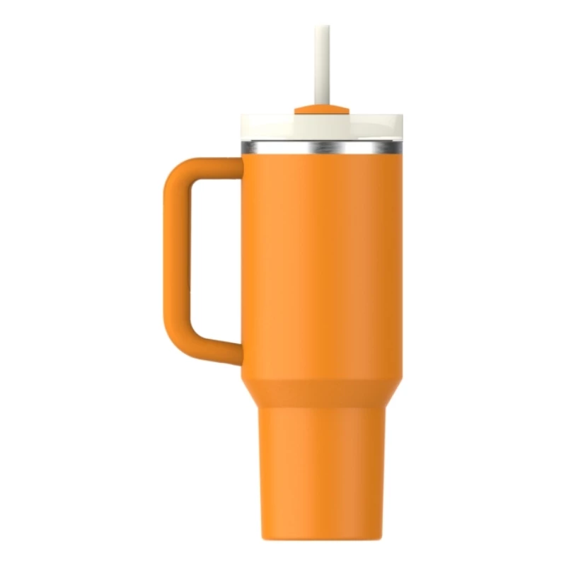 STANLEY The Quencher H2.O FlowState gertuvė 1,18 l oranžinė su šiaudeliu