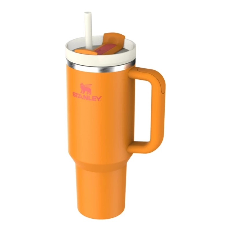 STANLEY The Quencher H2.O FlowState gertuvė 1,18 l oranžinė su šiaudeliu