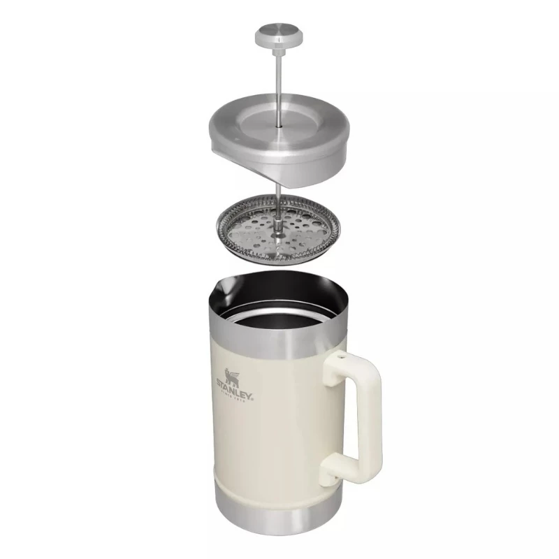STANLEY The Stay-Hot French Press 1,4L kavos termosas, blizgus kreminis