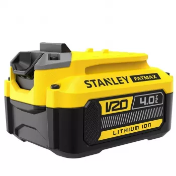 STANLEY V20 18V belaidis dviejų įrenginių rinkinys – SFMCD716 bešepetinis kombinuotas gręžtuvas + SFMCG400 bešepetinis kampinis šlifuoklis, 2.0Ah ir 4.0Ah baterijos, įkroviklis, minkštas krepšys