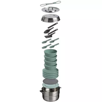 STANLEY Wildfare Core Full Serve virimo rinkinys 3,78L Teal/Dark Grey 13 dalių stovyklavimo virimo rinkinys