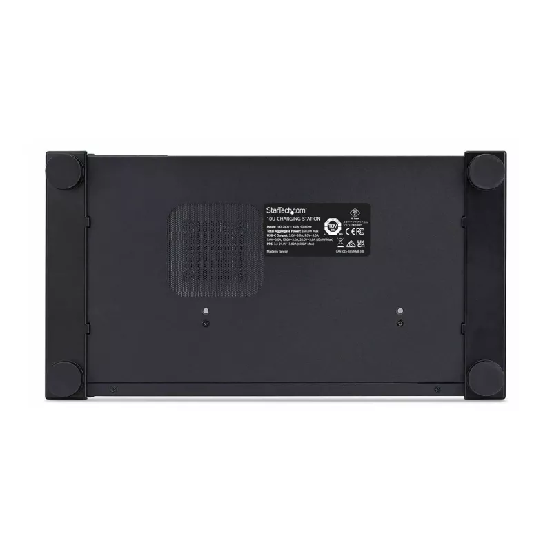 StarTech.com 10 prievadų USB-C įkrovimo stotis - 60W vienam prievadui, 350W bendra galia, USB PD 3.0, TAA atitiktis, stalinė 10E-CHARGING-STATION