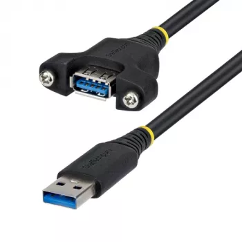 StarTech.com 2 m USB 3.0 Type-A ilginamasis laidas, vyriška į moterišką, montuojamas į skydą (USBPNLAFAM2M)