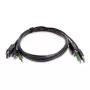 StarTech.com 2-Port DVI-D KVM Switch with USB 2.0 Hub and Audio - 1920x1200, Steel (SK2DPMMKVM10-TAA)
