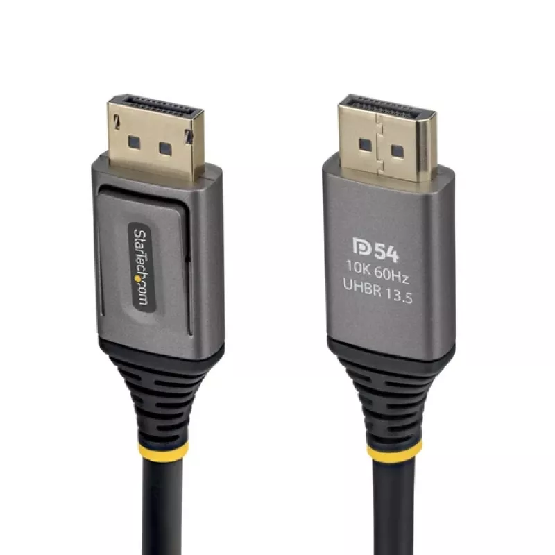 StarTech.com 2m DisplayPort 2.1 laidas - DP54 sertifikuotas - juodas