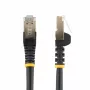 StarTech.com 7m CAT6A Ethernet kabelis, 10 Gigabit ekranuotas, su apsauga nuo užkabinimo, RJ45 100W PoE jungiamasis laidas, CAT 6A 10GbE STP tinklo kabelis su įtempimo mažinimu, juodas, UL sertifikuotas