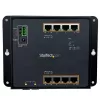 StarTech.com 8 prievadų PoE+ Gigabit Ethernet valdomas pramoninis jungiklis su 2 SFP prievadais - montuojamas ant sienos su priekiniu prieiga