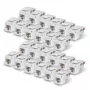 StarTech.com Cat6 Keystone Jack 24-Pack, RJ45 UTP, 90-Degree 110 Punch Down, baltas