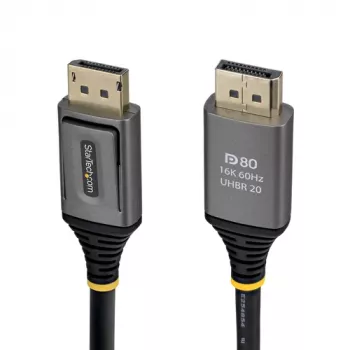 StarTech.com DisplayPort 2.1 laidas - DP80 - 1m - DisplayPort kištukas į DisplayPort kištuką - Juoda