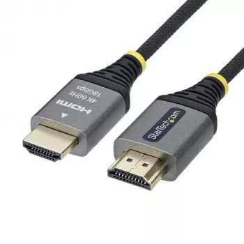 StarTech.com Premium High Speed HDMI kabelis su Ethernet - 2 m - 4K 60Hz - juodas ir sidabrinis