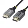 StarTech.com Premium High Speed HDMI kabelis su Ethernet - 2 m - 4K 60Hz - juodas ir sidabrinis